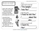 Week 20 Reading Comprehension Activity