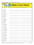 4th Grade Spelling Words - K12reader Weekly Lesson Week 24