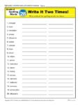 4th Grade Spelling Words - K12reader Weekly Lesson Week 28