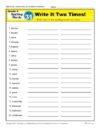Fourth Grade Spelling Words List – Week 31