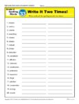 4th Grade Spelling Words - K12reader Weekly Lesson Week 33