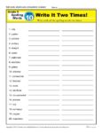 5th Grade Spelling Words - Lesson 10 of 36