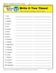5th Grade Spelling Words - Lesson 13 of 36