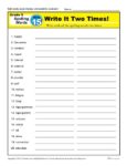 5th Grade Spelling Words - Lesson 15 of 36