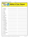 5th Grade Spelling Words - Lesson 18 of 36