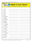 5th Grade Spelling Words - Lesson 20 of 36