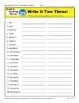 5th Grade Spelling Words - Lesson 23 of 36
