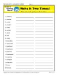 5th Grade Spelling Words - Lesson 26 of 36