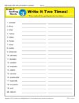 5th Grade Spelling Words - Lesson 3 of 36