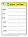 5th Grade Spelling Words - Lesson 31 of 36