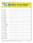 5th Grade Spelling Words - Lesson 32 of 36