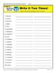 5th Grade Spelling Words - Lesson 33 of 36