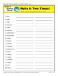 5th Grade Spelling Words - Lesson 36 of 36