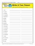 5th Grade Spelling Words - Lesson 8 of 36