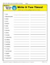 Fifth Grade Spelling Words List – Week 9