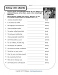 Free, Printable Adverb Worksheet - Eating with Adverbs