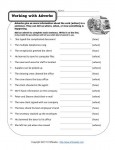 Free, Printable Adverb Worksheet - Working with Adverbs