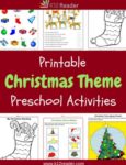 Christmas Themed Printable Activities for Preschool
