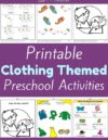 Clothing Preschool Theme Activities