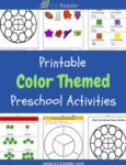 Color Themed Printable Activities for Preschool