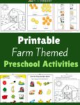 Fall Themed Printable Activities for Preschool