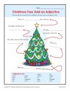 Christmas Add an Adjective Worksheet Activity
