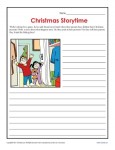 Christmas Worksheet Activity - Story Time Writing Prompt