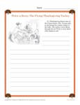 5th Grade Writing Worksheet - Write a Thanksgiving Story