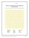 African American Freedom Fighters Word Search