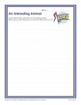 An Interesting Animal Writing Prompt Worksheet