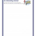 An Interesting Animal Writing Prompt Worksheet