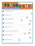 Printable Complex Sentences Worksheet - Expand It!