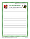My Favorite Activity – Writing Activity