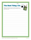 The Best Thing I Do – Writing Prompt