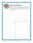 4th and 5th Grade Writing Prompt - Rules of the Game