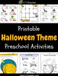 Halloween Themed Printable Activities for Preschool