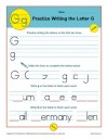 Practice Writing the Letter G