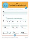 Practice Writing the Letter X
