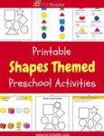 Shapes Themed Printable Activities for Preschool