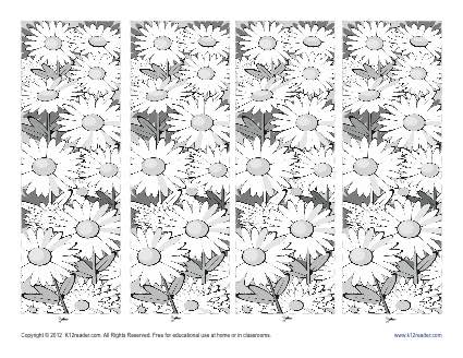 Printable Spring Season Bookmark for Kids