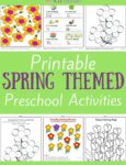 Spring Themed Printable Activities for Preschool
