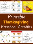Thanksgiving Themed Printable Activities for Preschool
