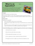 What is an Appositive? Free, Printable Worksheet Activity