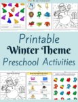 Winter Themed Printable Activities for Preschool