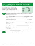 High School Spelling Words Worksheets - Week 26 - Consonants with Silent Letters