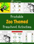 Zoo Themed Printable Activities for Preschool