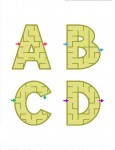 Alphabet Worksheet Maze Activity for all 26 letters