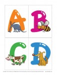 A to Z Alphabet Flashcards - Animals
