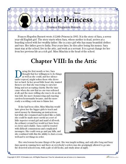 Free, Printable Activity - A Little Princess