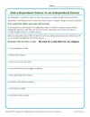 Add a Dependent Clause to an Independent Clause